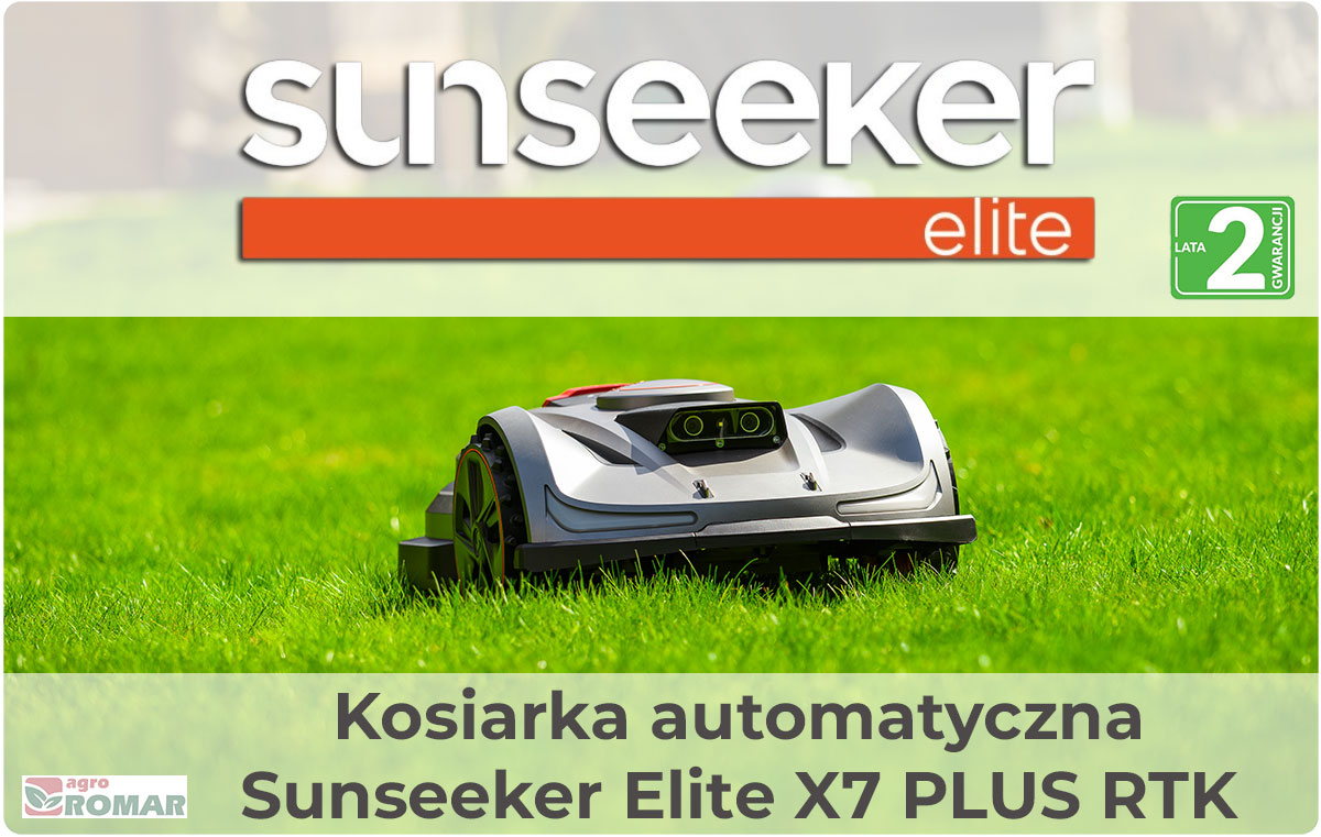 Sunseeker Elite X7 PLUS RTK – robot koszący z nawigacją RTK do dużych ogrodów o powierzchni do 6000 m²